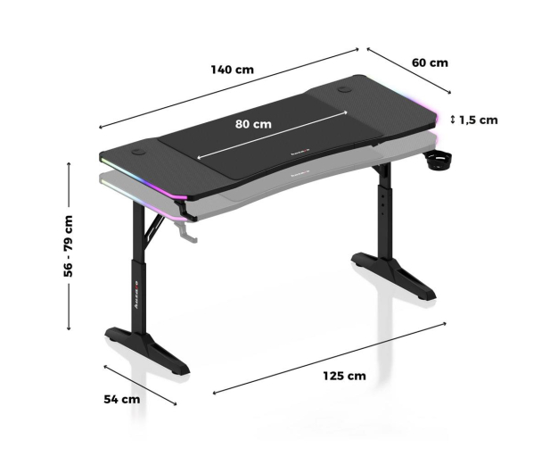 Huzaro Hero 3.6 RGB Black - 1364834 - zdjęcie 6